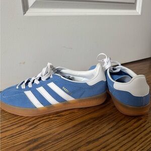 Adidas Gazelle Blue and White Sneakers